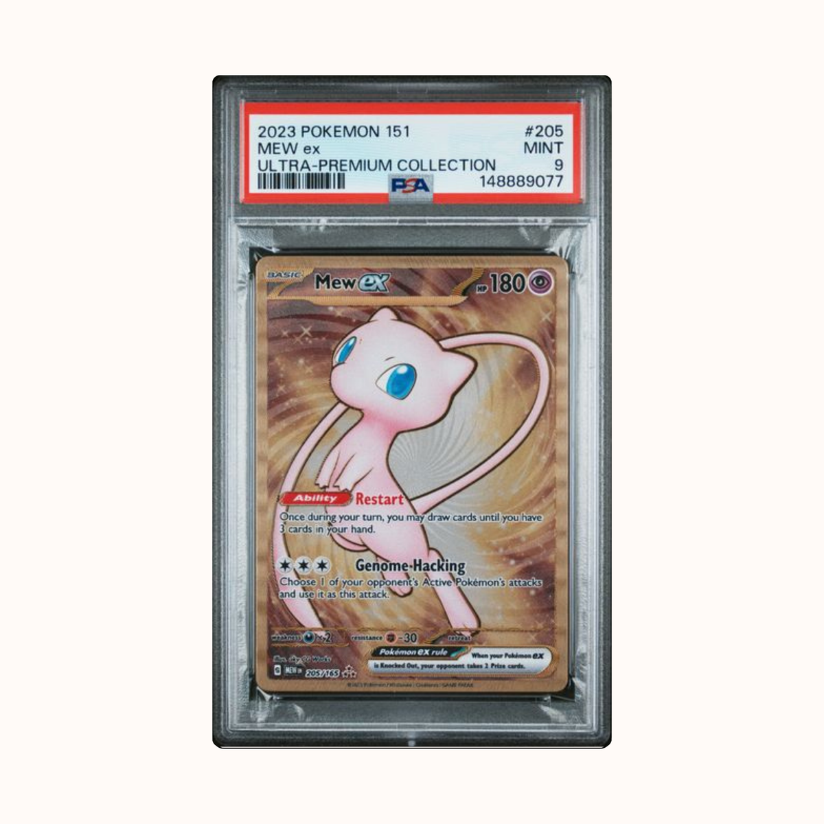 2023 Pokemon 151 Mew ex Ultra Premium Collection #205 PSA 9