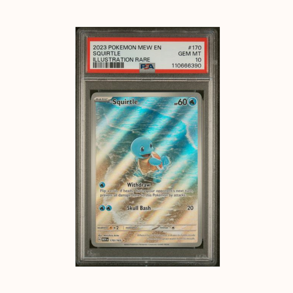 2023 Pokemon Mew En 151 #170 Squirtle Illustration Rare PSA 10