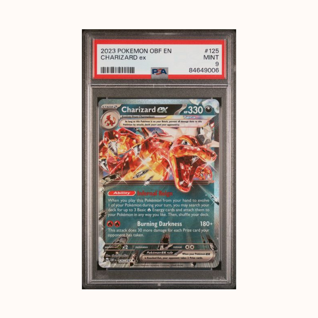 2023 Pokemon OBF En Charizard ex #125 PSA 9