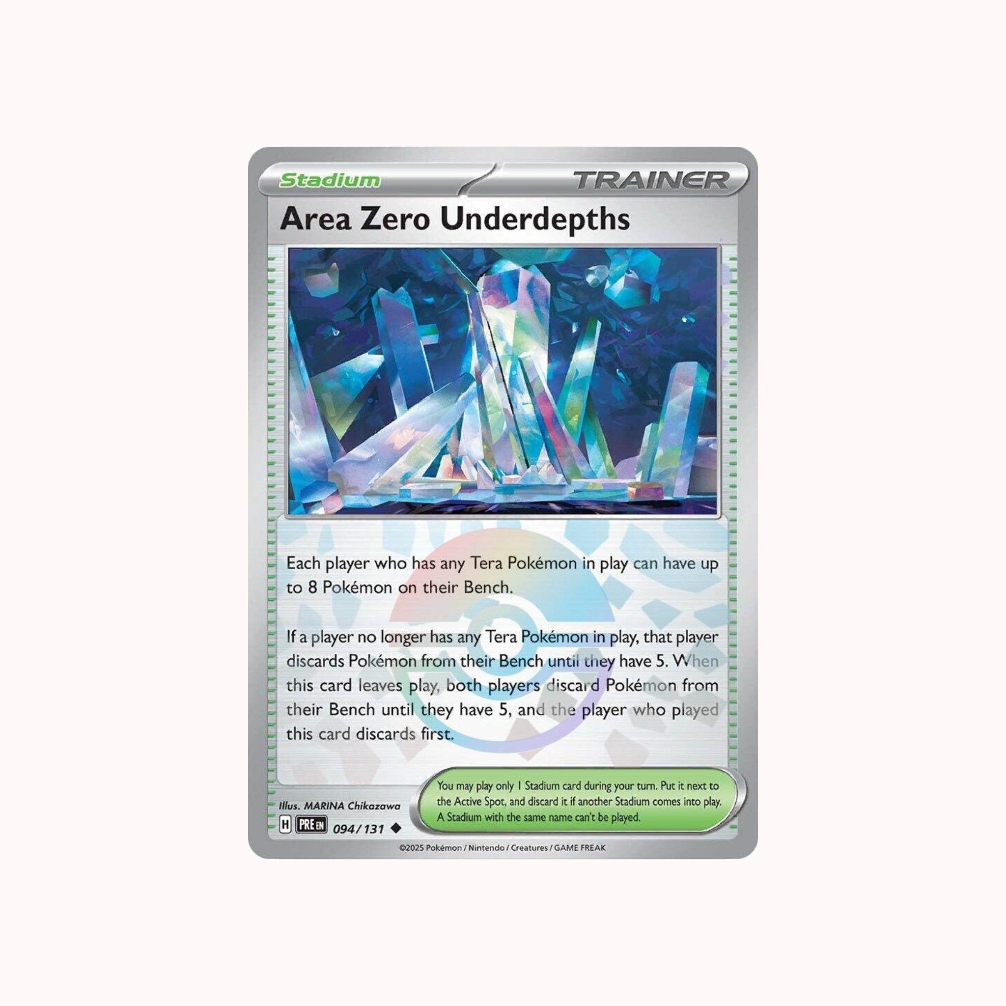 Area Zero Underdepths 094/131 Pokeball Prismatic Evolution