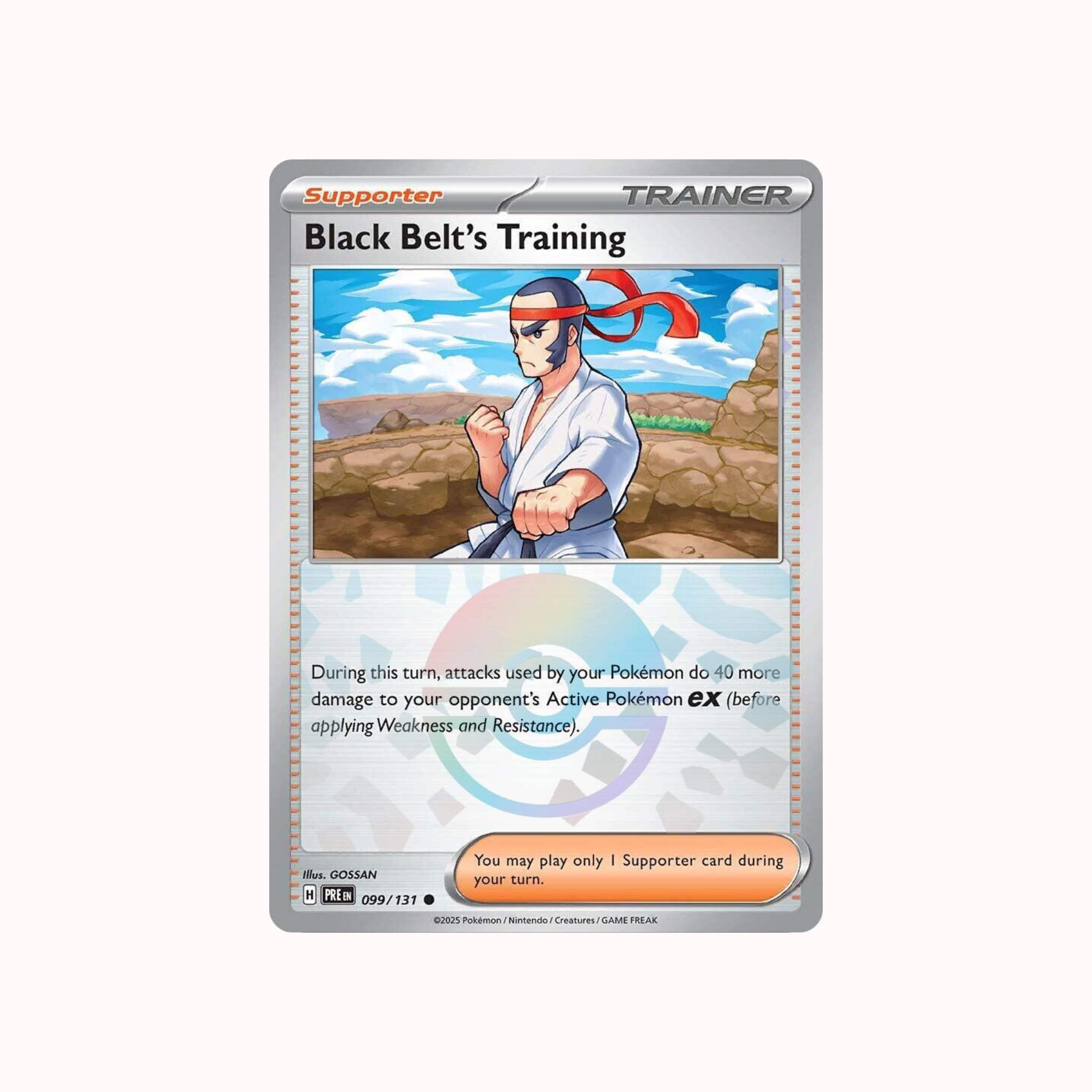 Black Belt's Training 099/131 Pokeball Prismatic Evolution