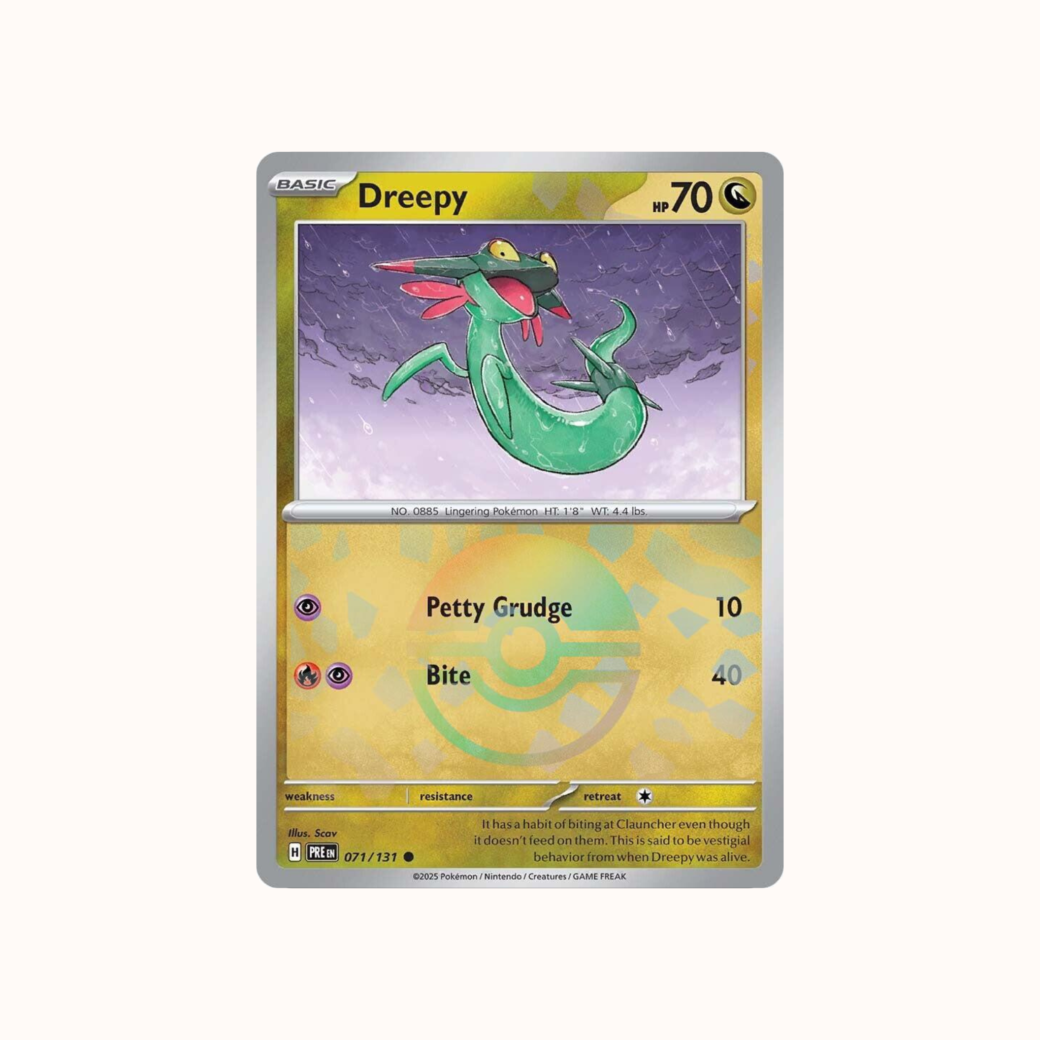 Dreepy 071/131 Pokeball Prismatic Evolution