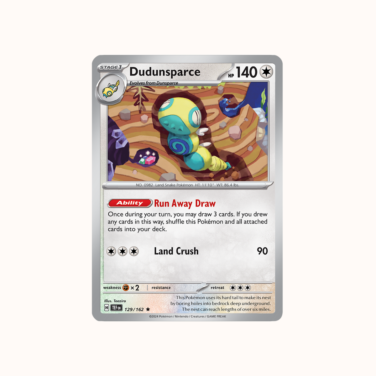 Dudunsparce 129/162 TEF