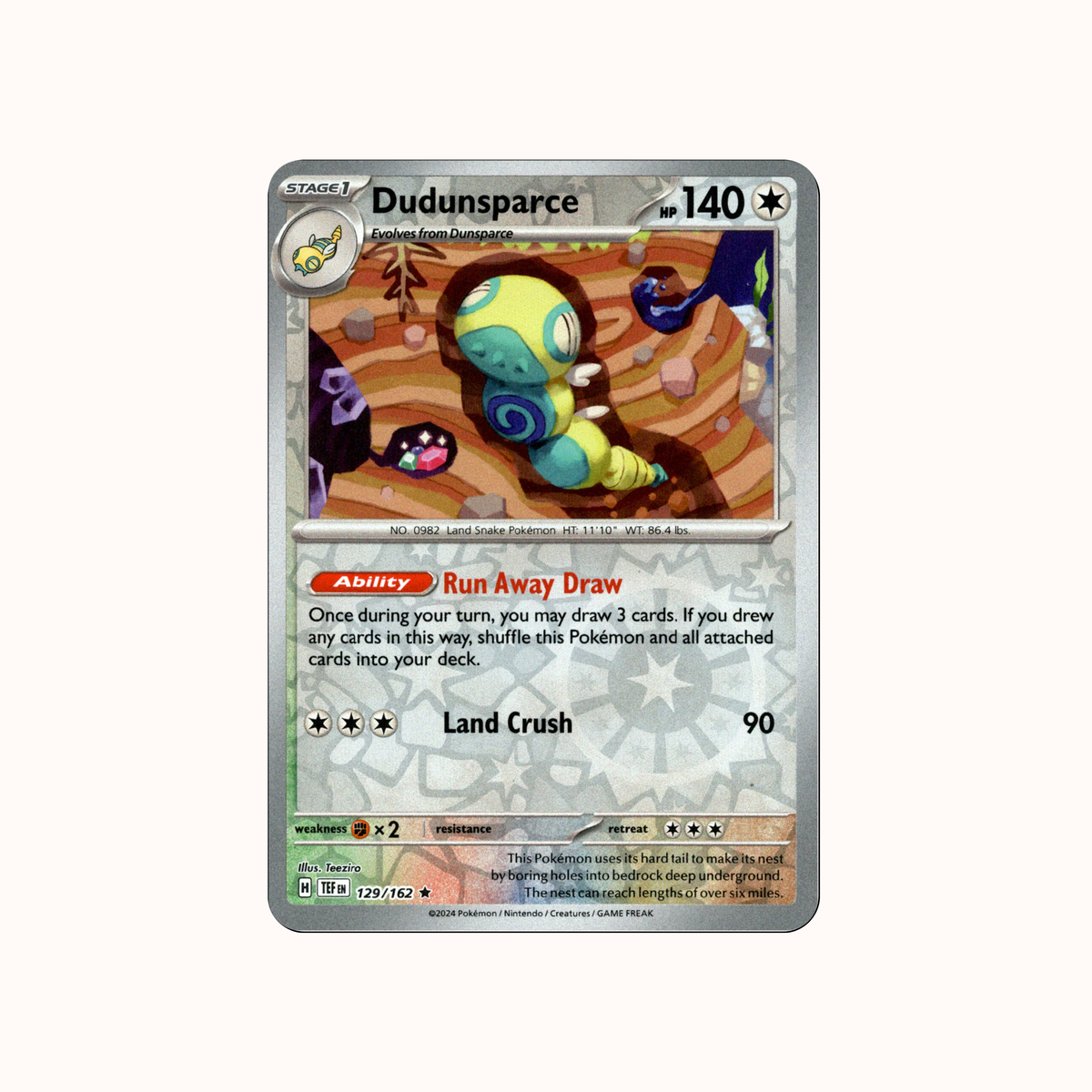 Dudunsparce 129/162 TEF