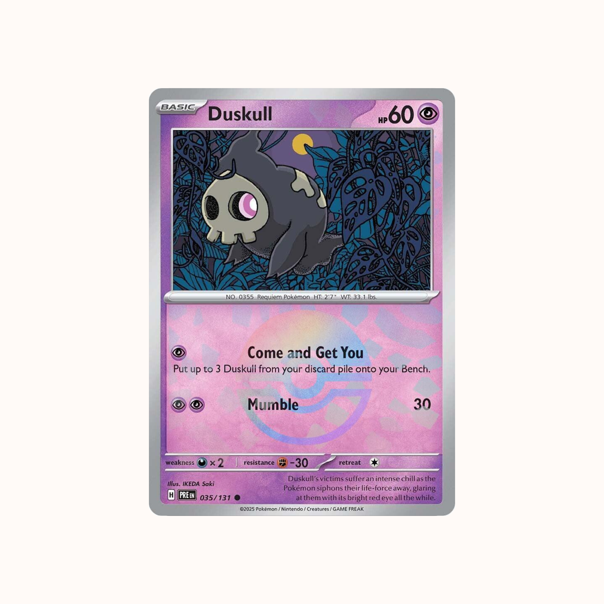 Duskull 035/131 Pokeball Prismatic Evolution