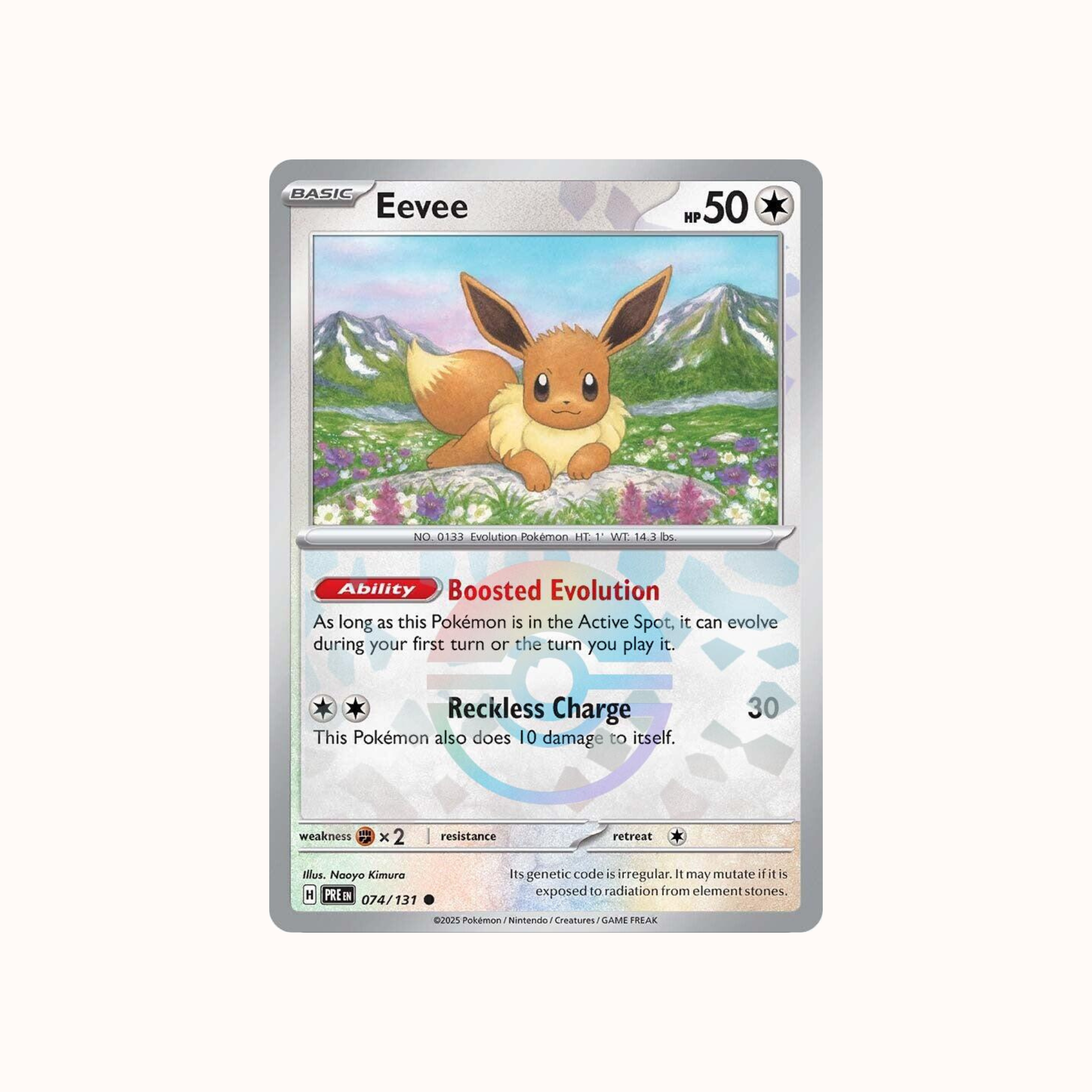 Eevee 074/131 Pokeball Prismatic Evolution