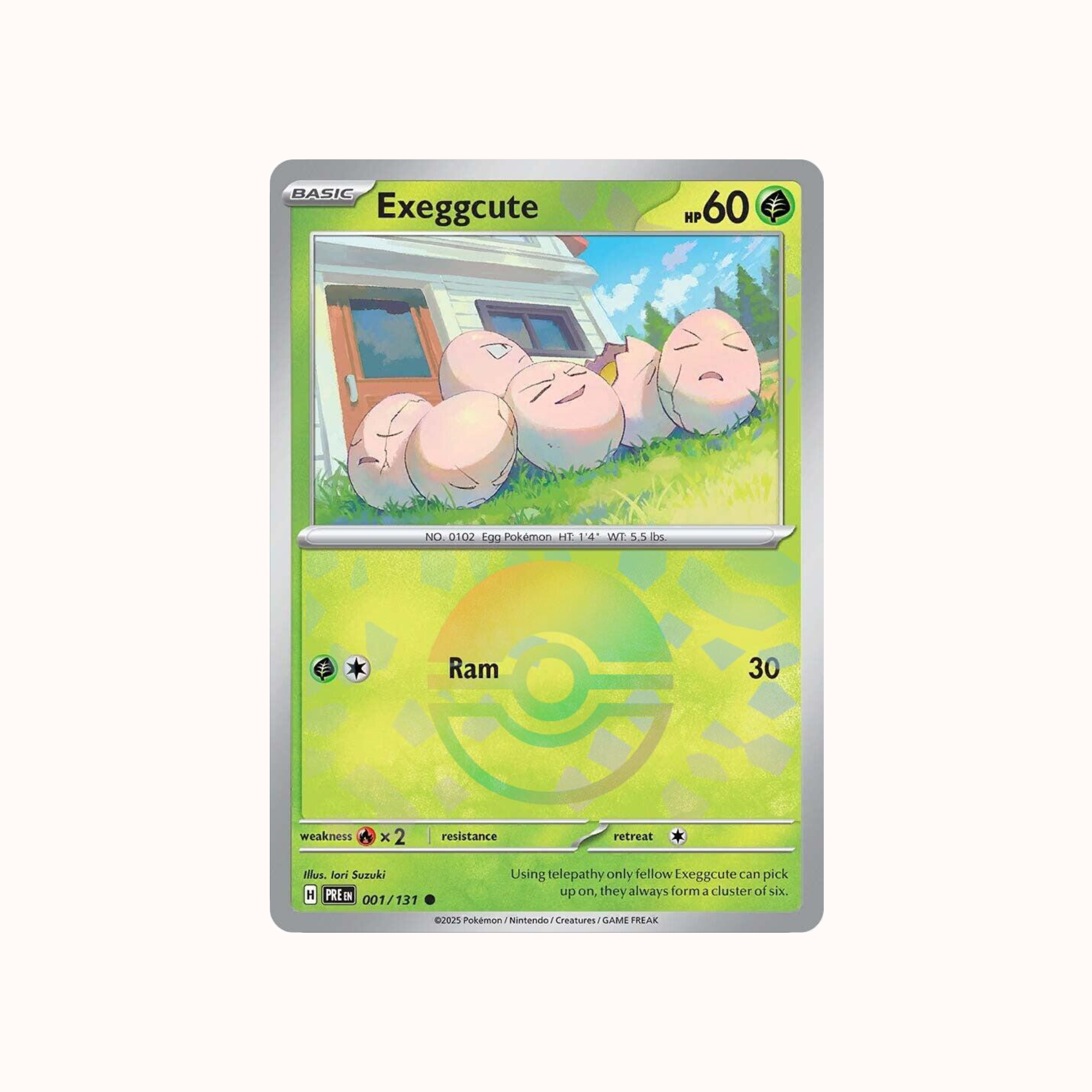 Exeggcute 001/131 Pokeball Prismatic Evolution