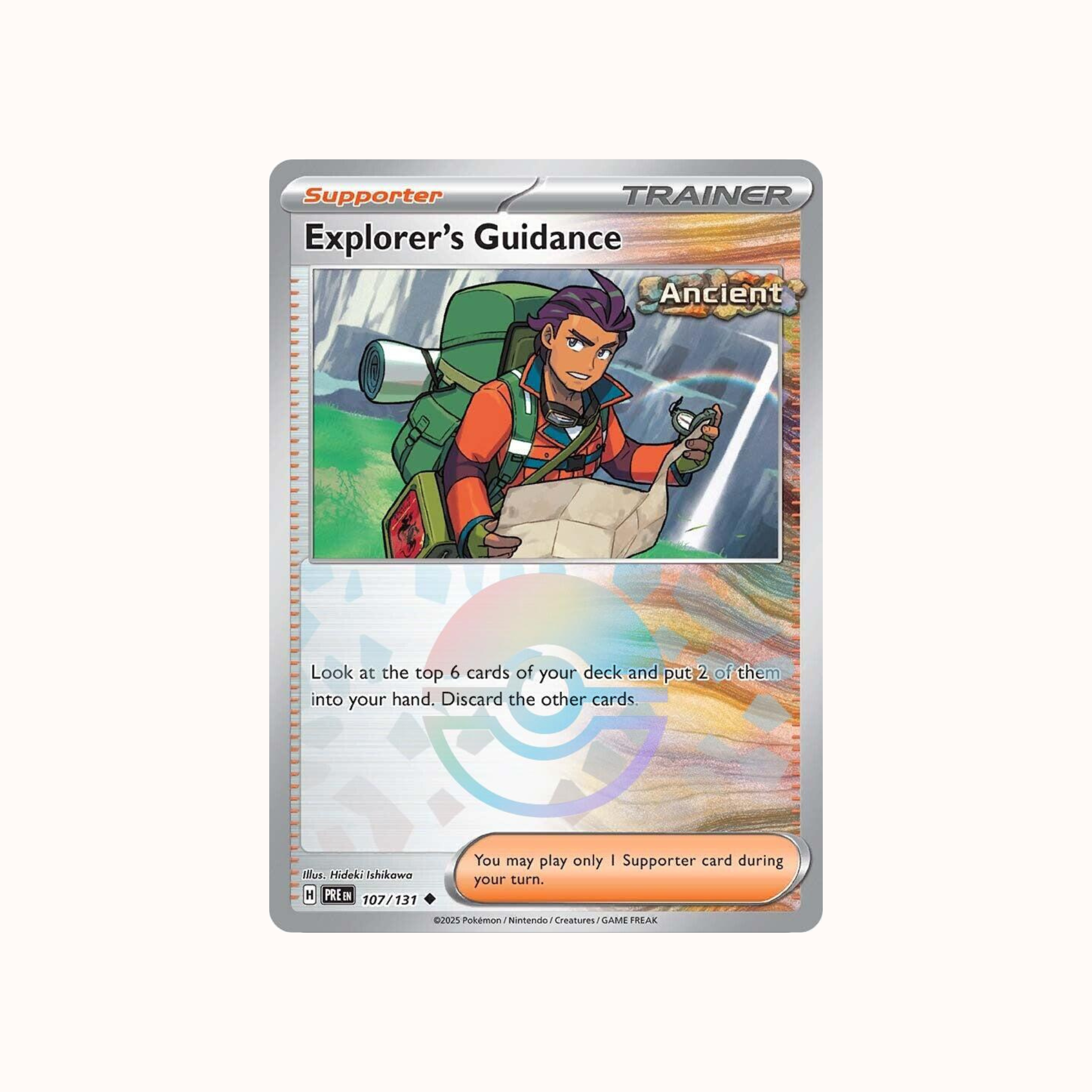Explorer's Guidance 107/131 Pokeball Prismatic Evolution