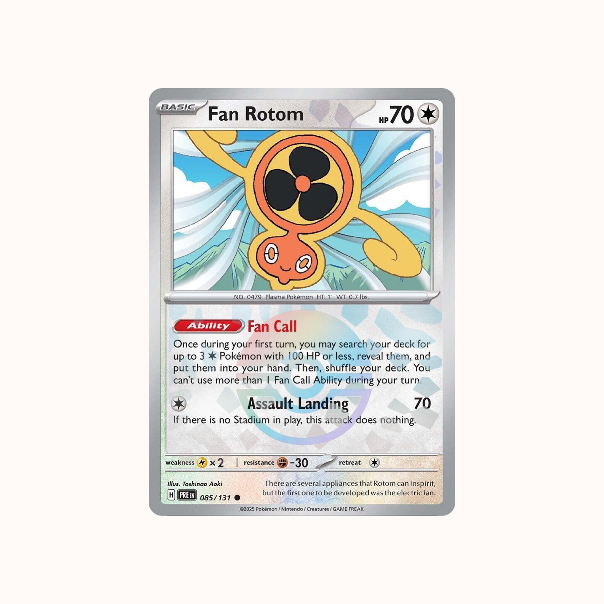 Fan Rotom 085/131 Pokeball Prismatic Evolution