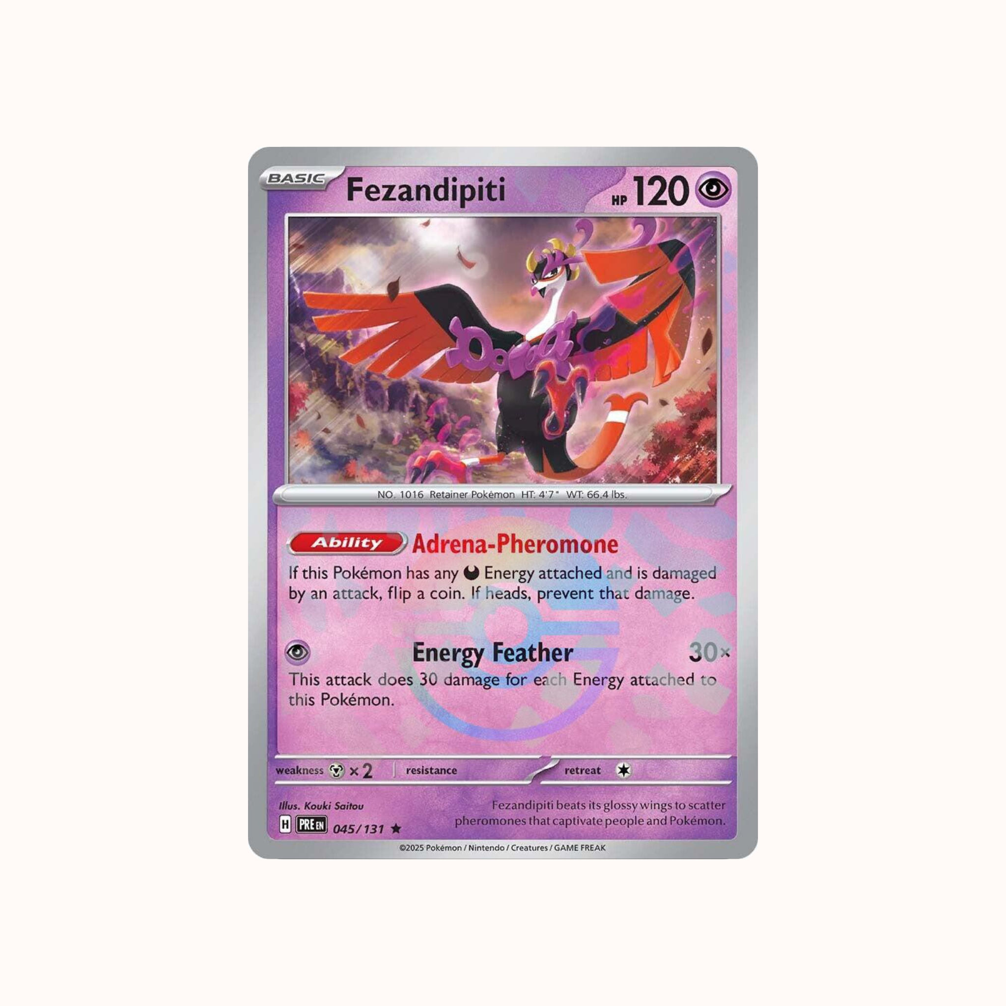 Fezandipiti 045/131 Pokeball Prismatic Evolution