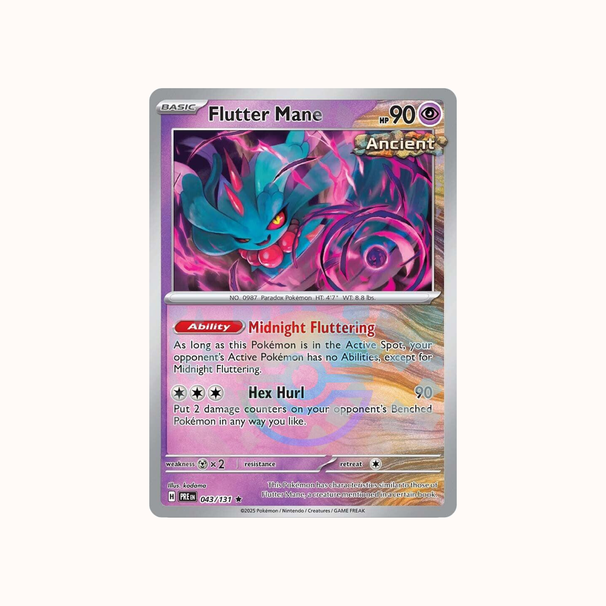 Flutter Mane 043/131 Pokeball Prismatic Evolution