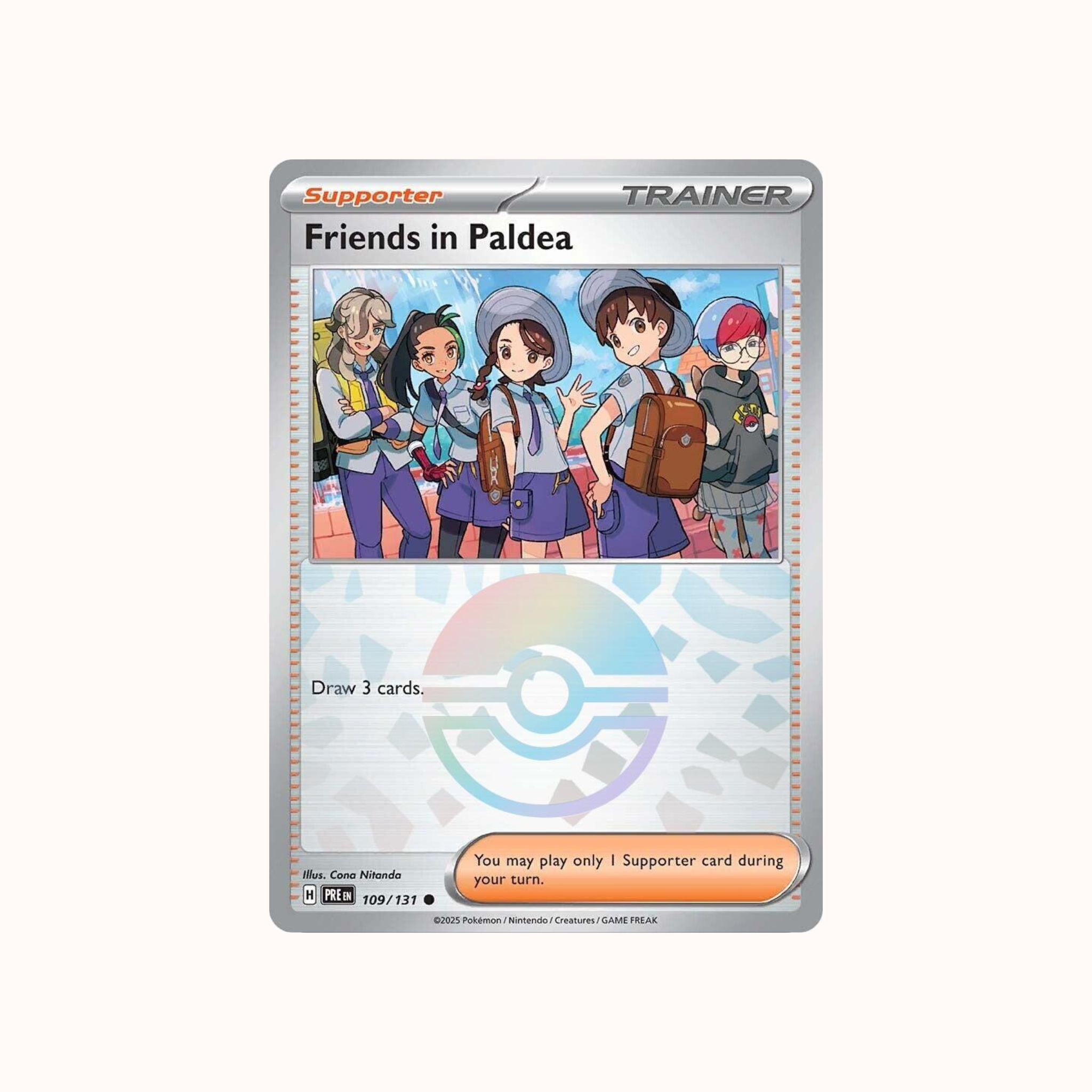 Friends in Paldea 109/131 Pokeball Prismatic Evolution