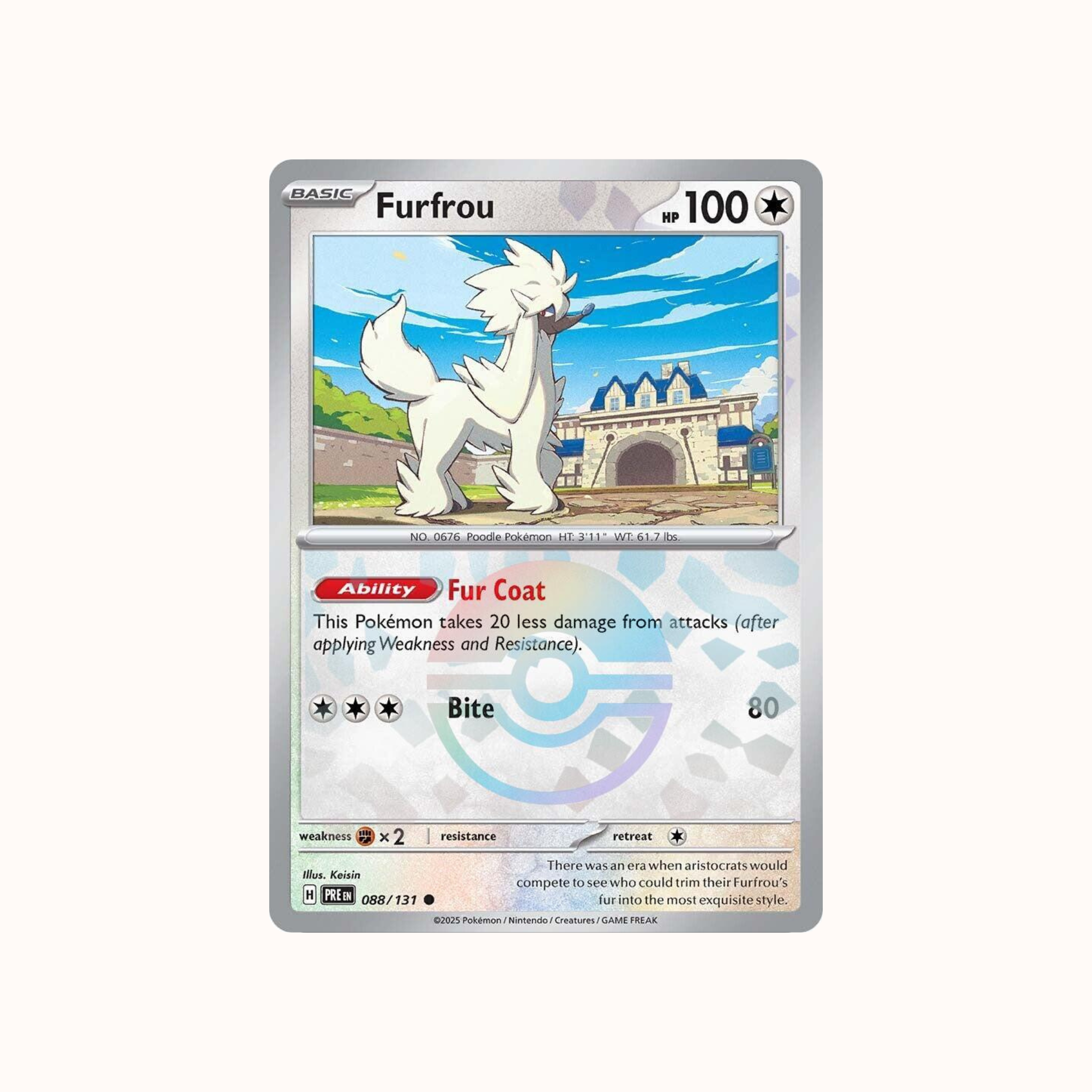 Furfrou 088/131 Pokeball Prismatic Evolution