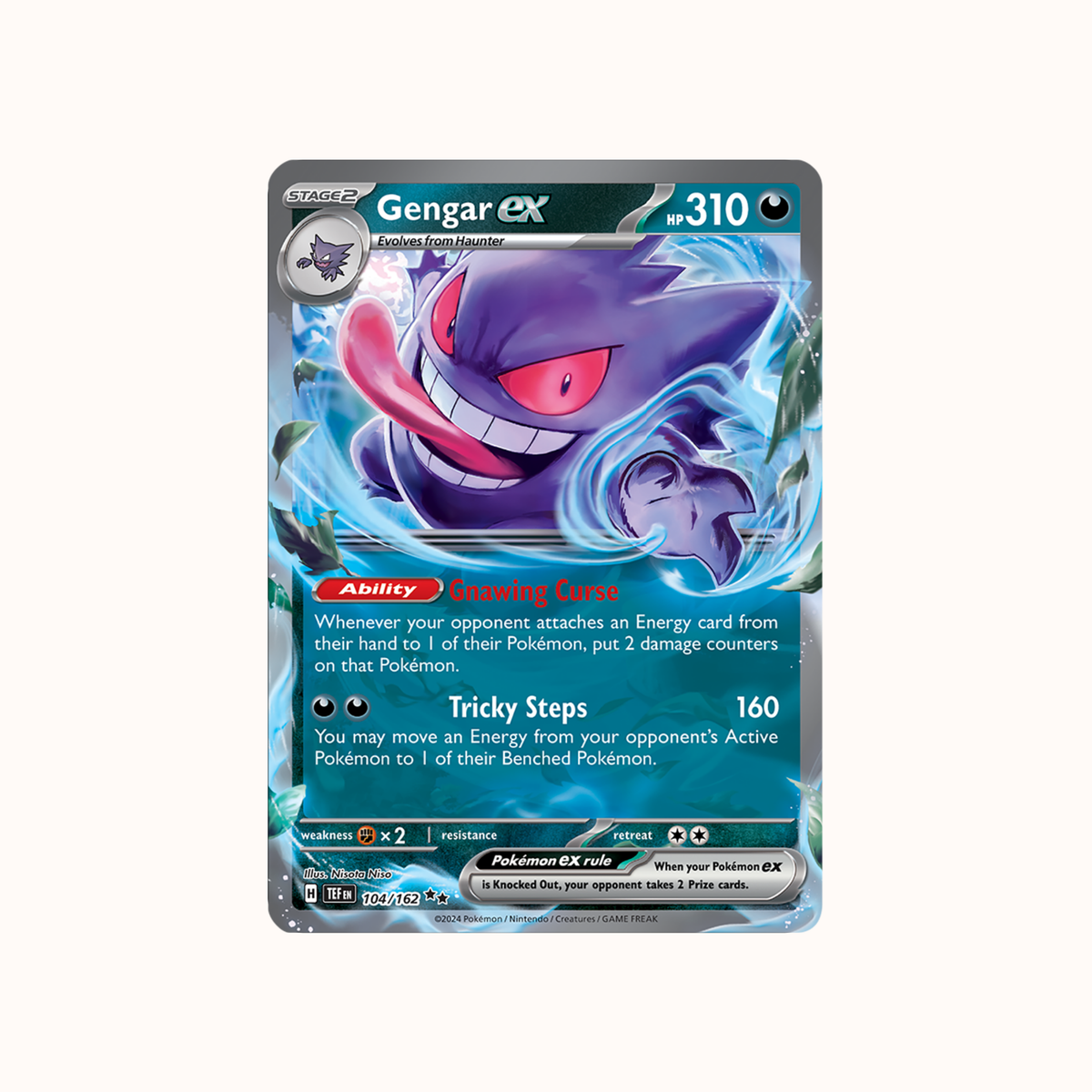 Gengar ex 104/162 TEF