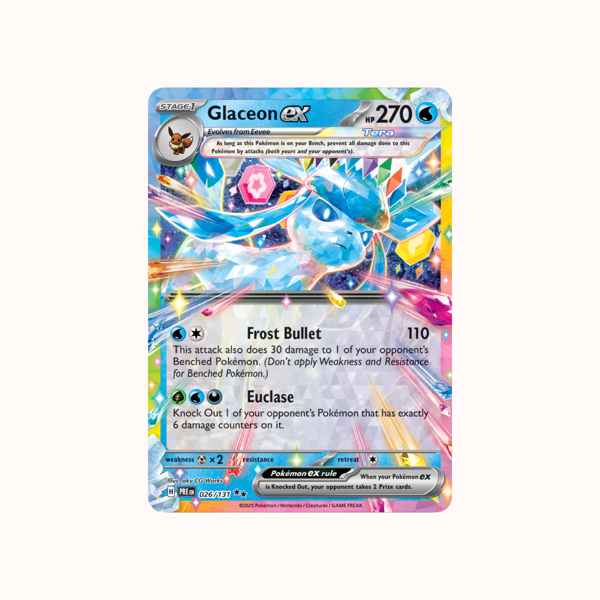 Glaceon ex 026/131 Prismatic Evolution
