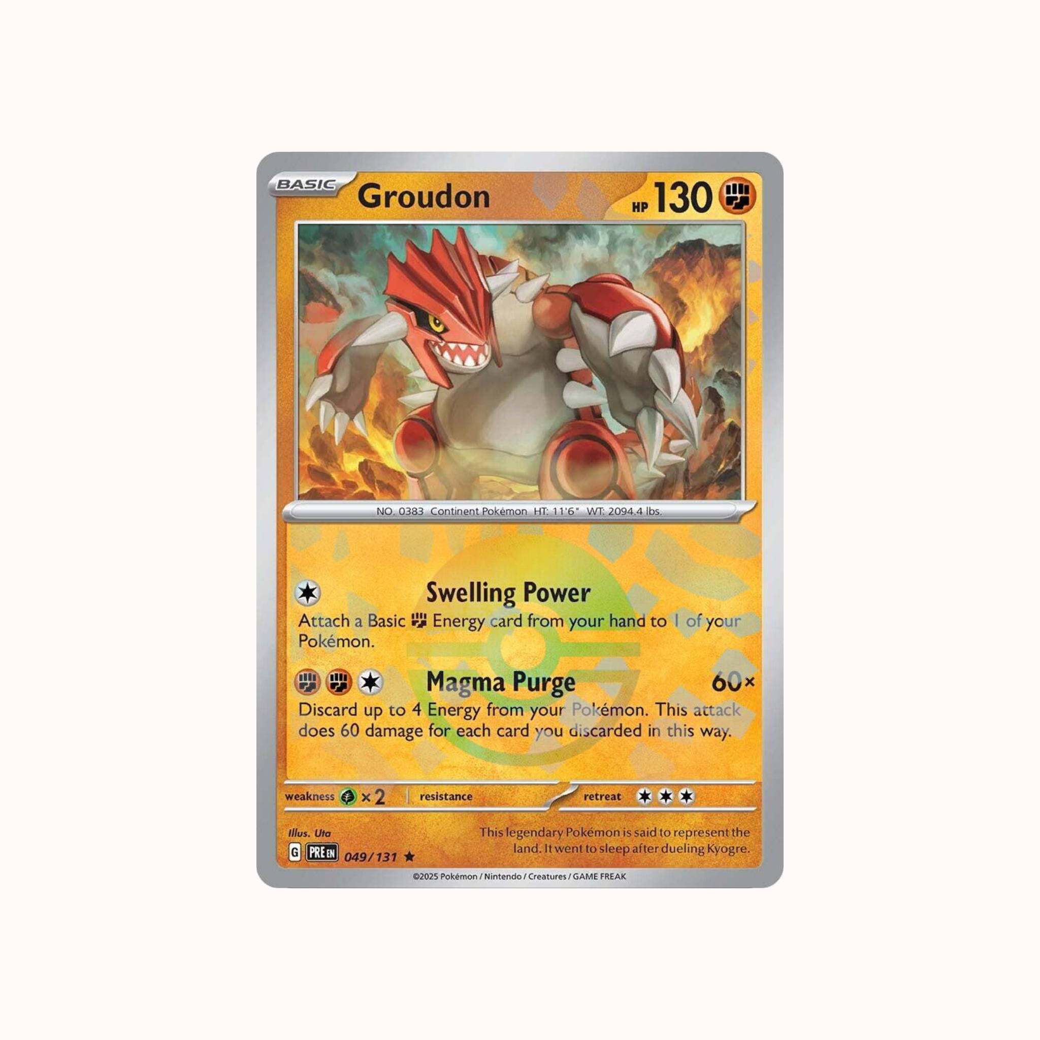 Groudon 049/131 Pokeball Prismatic Evolution