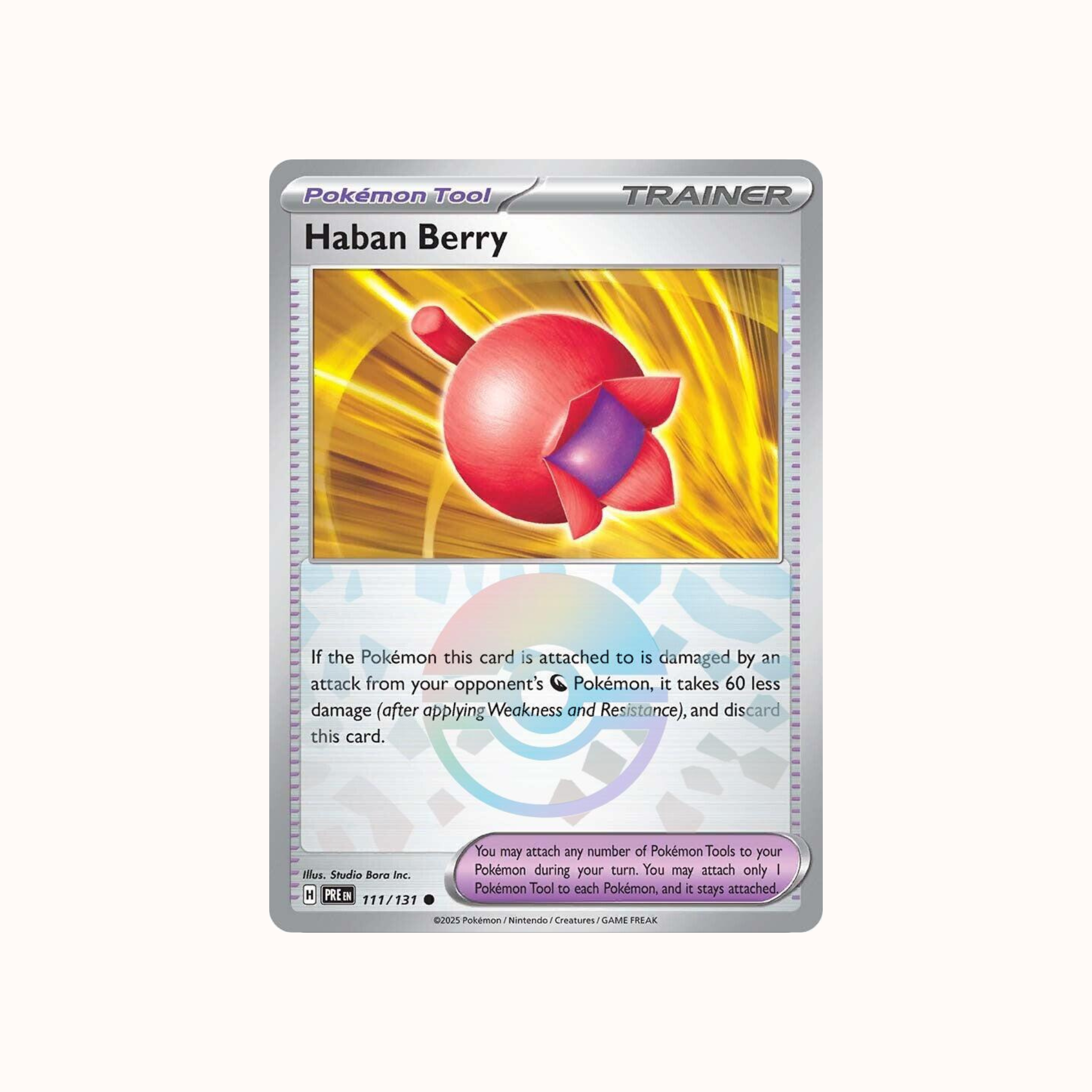 Haban Berry 111/131 Pokeball Prismatic Evolution