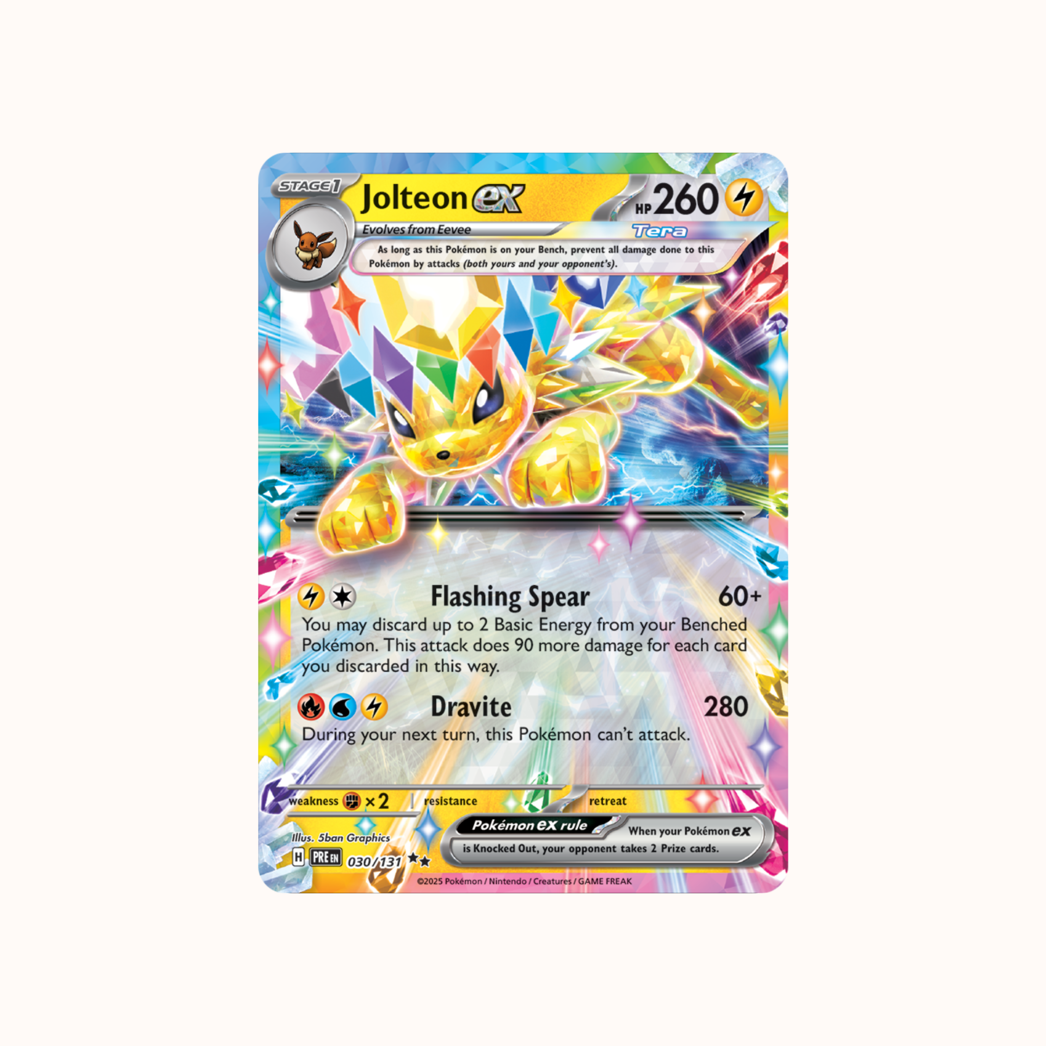 Jolteon ex 030/131 Prismatic Evolution