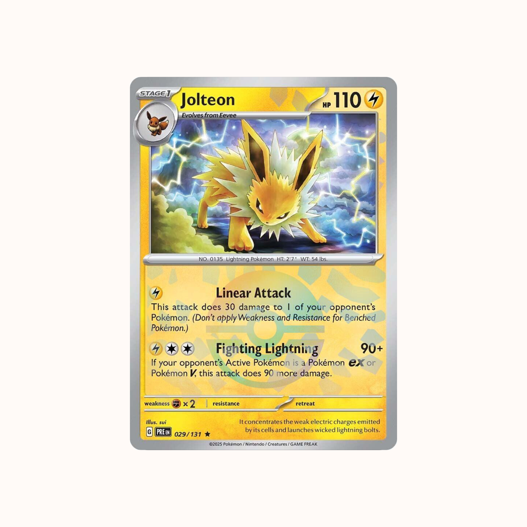Jolteon 029/131 Pokeball Prismatic Evolution