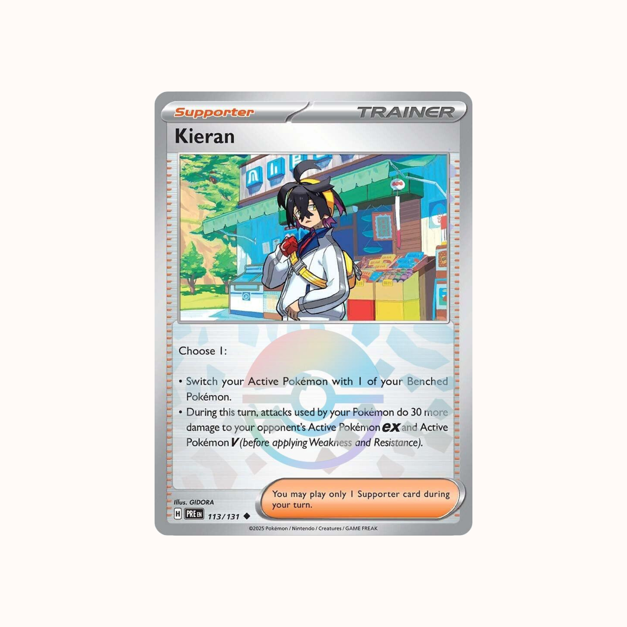 Kieran 113/131 Pokeball Prismatic Evolution