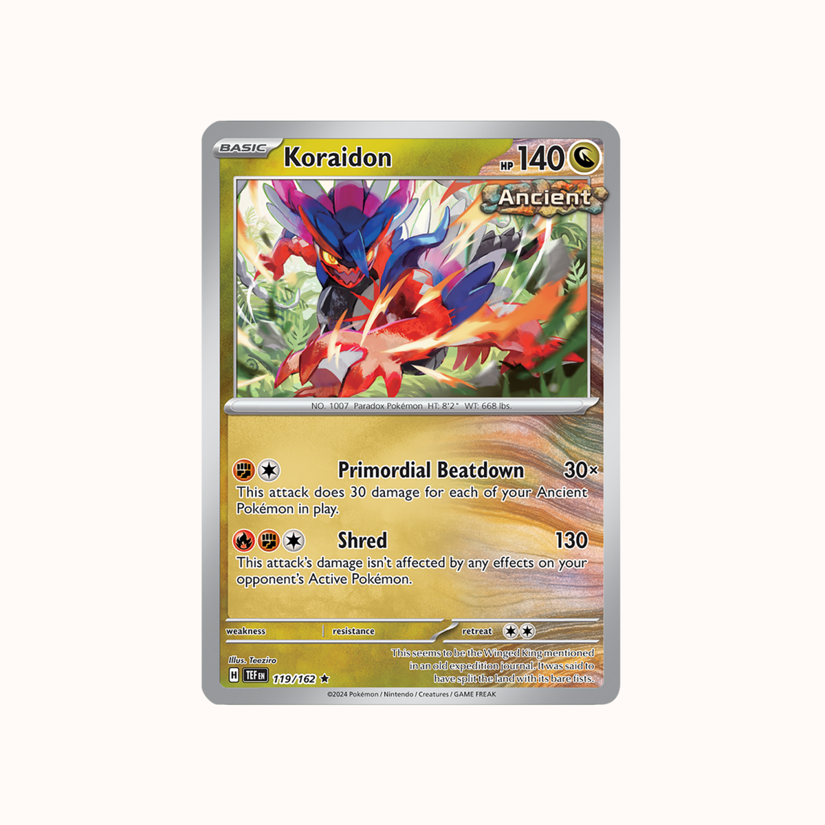 Koraidon 119/162 TEF
