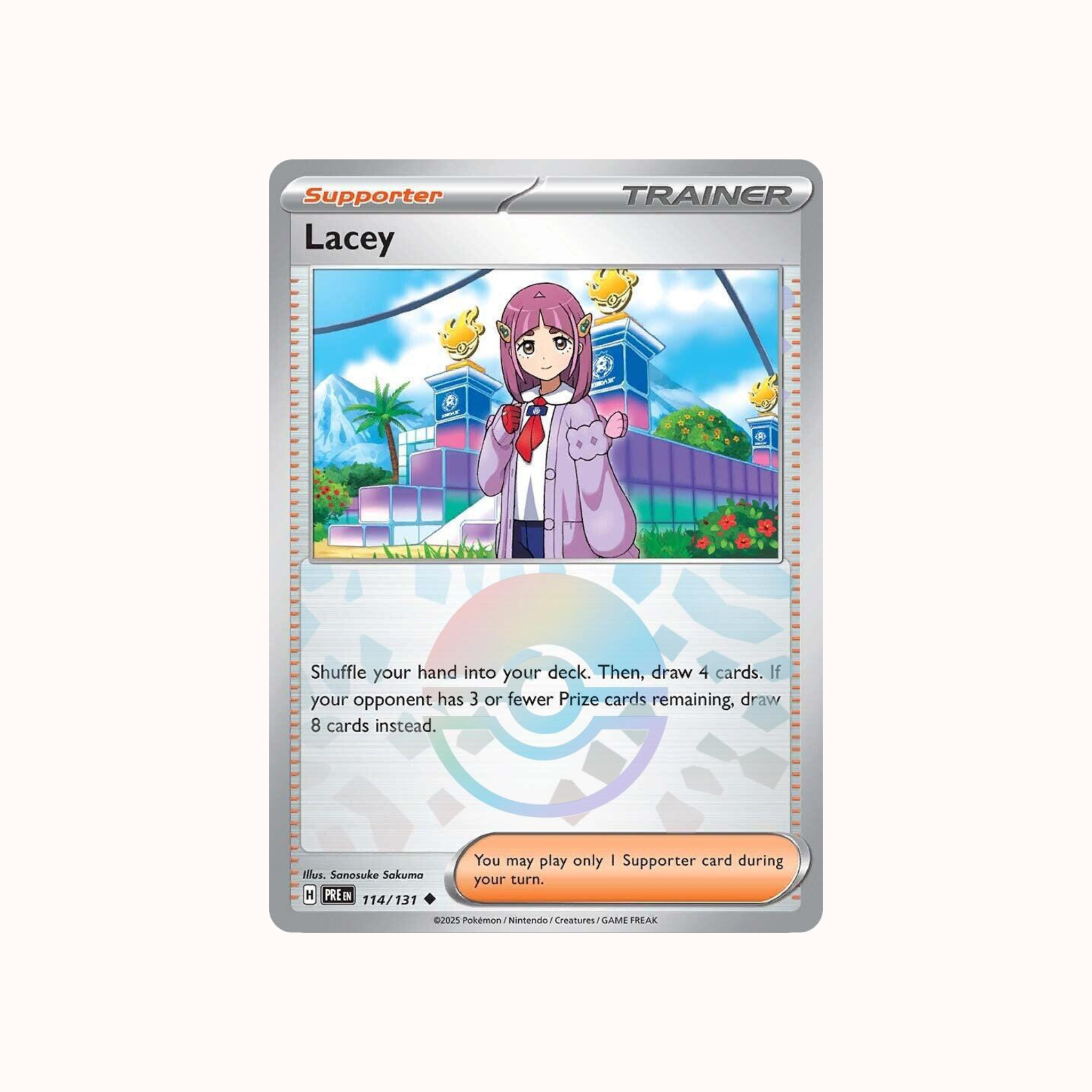 Lacey 114/131 Pokeball Prismatic Evolution