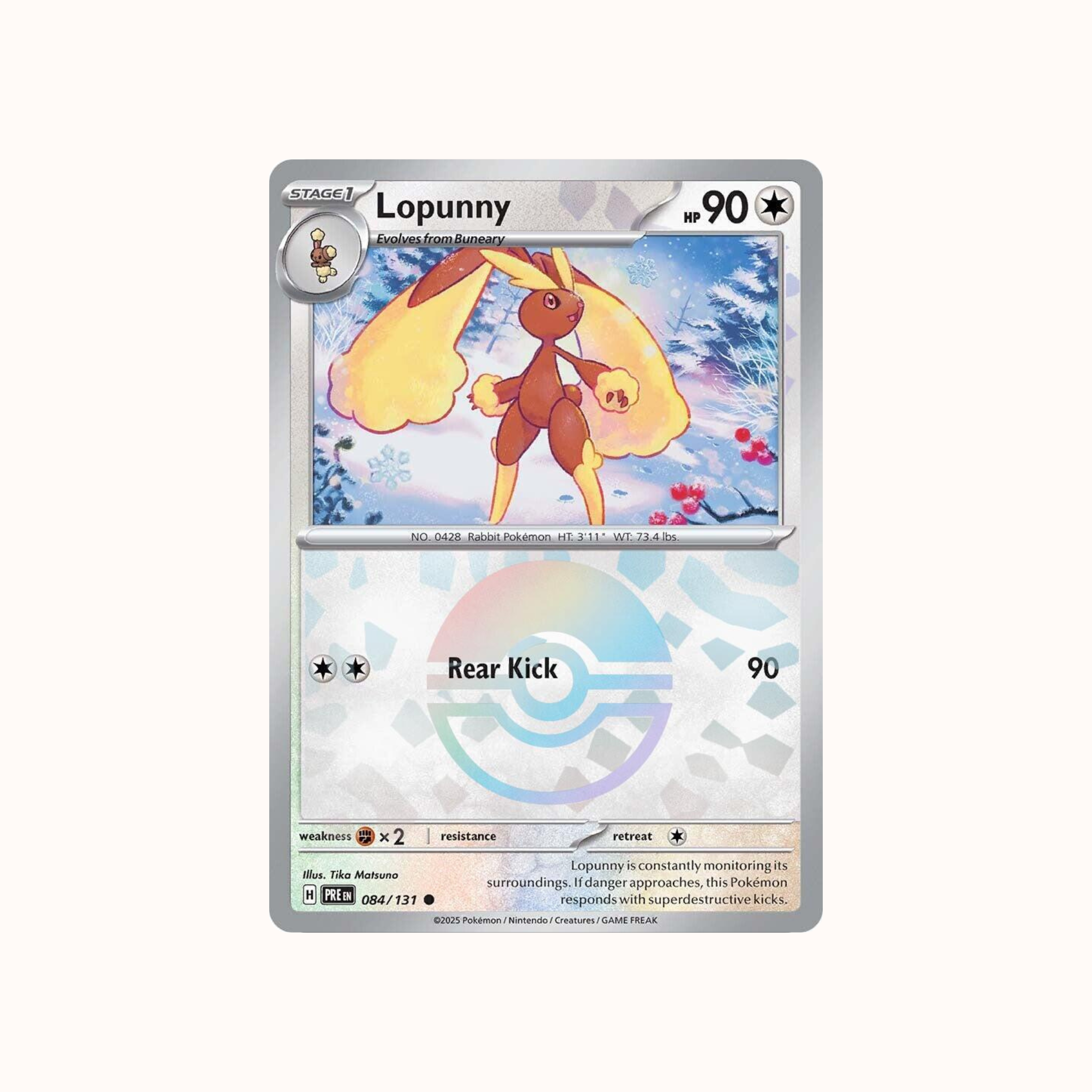 Lopunny 084/131 Pokeball Prismatic Evolution