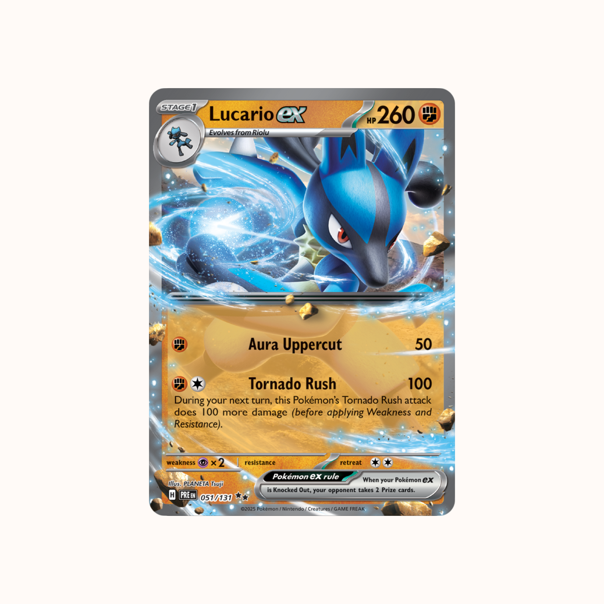 Lucario ex 051/131 Pokeball Prismatic Evolution