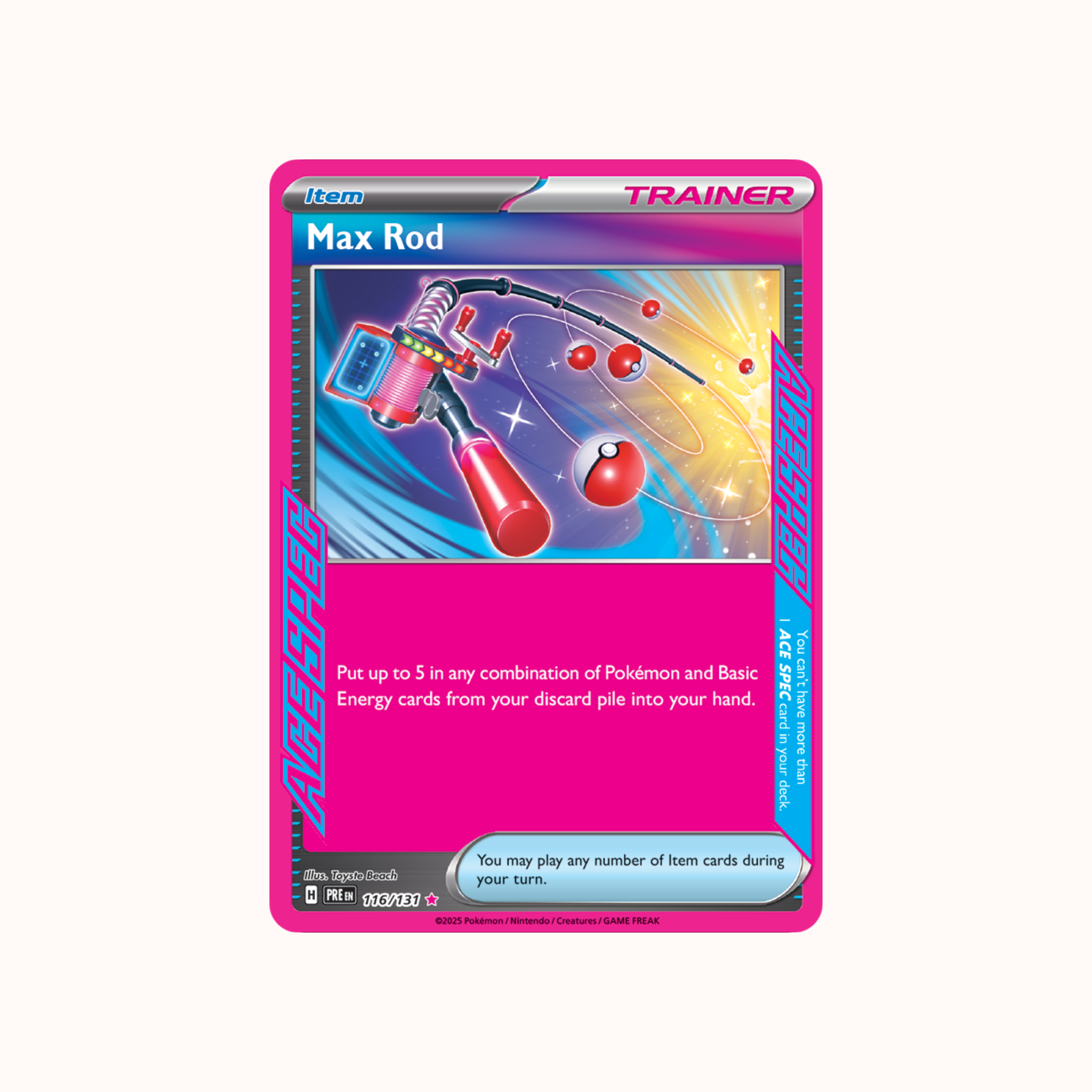 Max Rod 116/131 Pokeball Prismatic Evolution