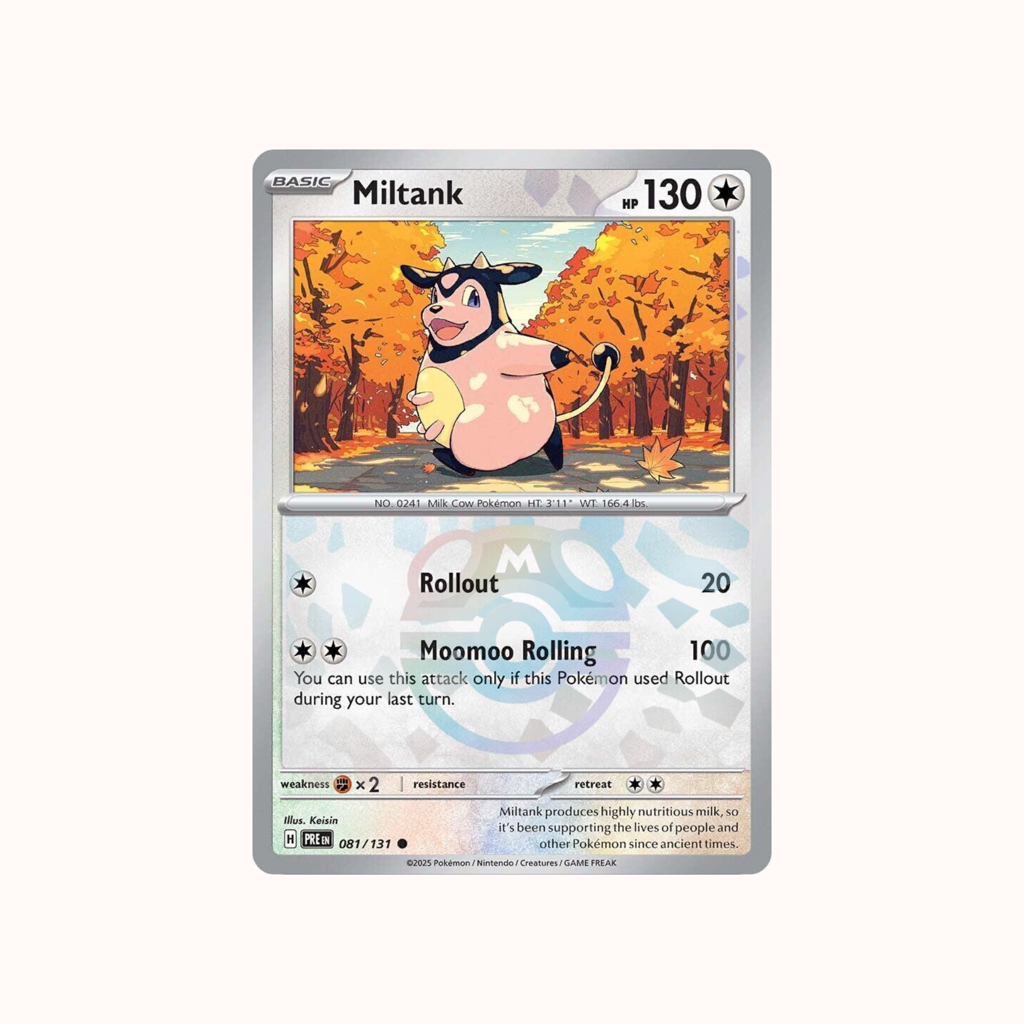 Miltank 081/131 Masterball Prismatic Evolution