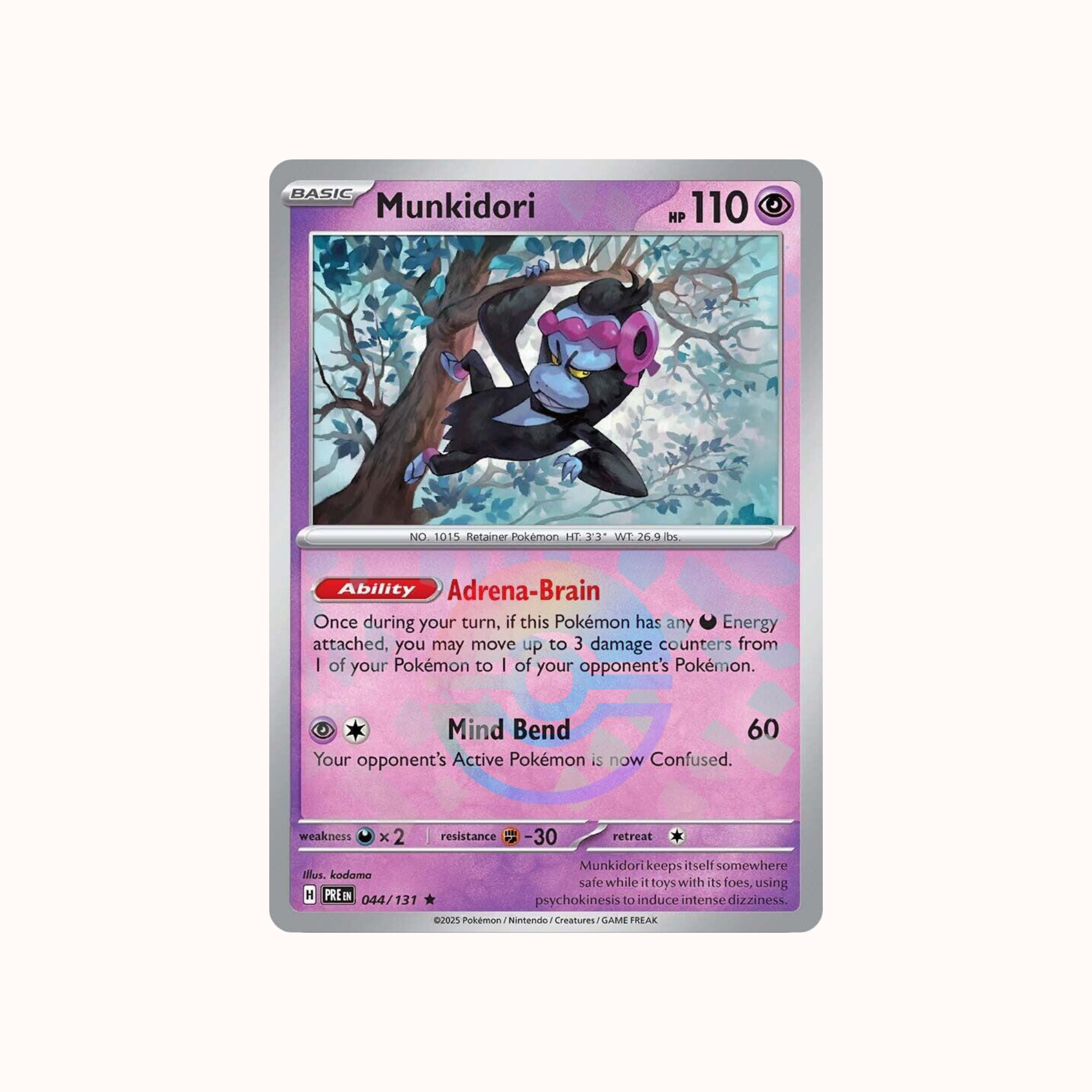Munkidori 044/131 Pokeball Prismatic Evolution