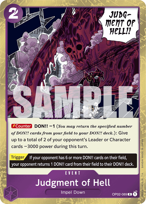 Judgment of Hell OP02-089 (Reprint)