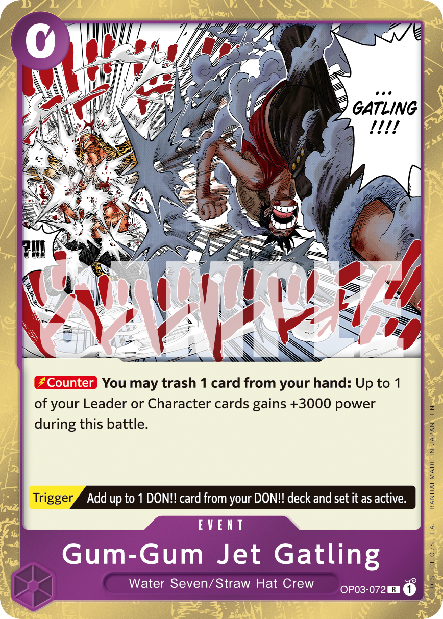 Gum-Gum Jet Gatling OP03-072 (Reprint)