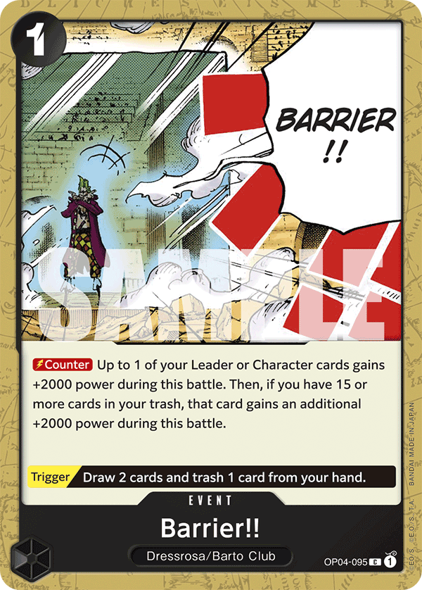 Barrier!! OP04-095 (Reprint)