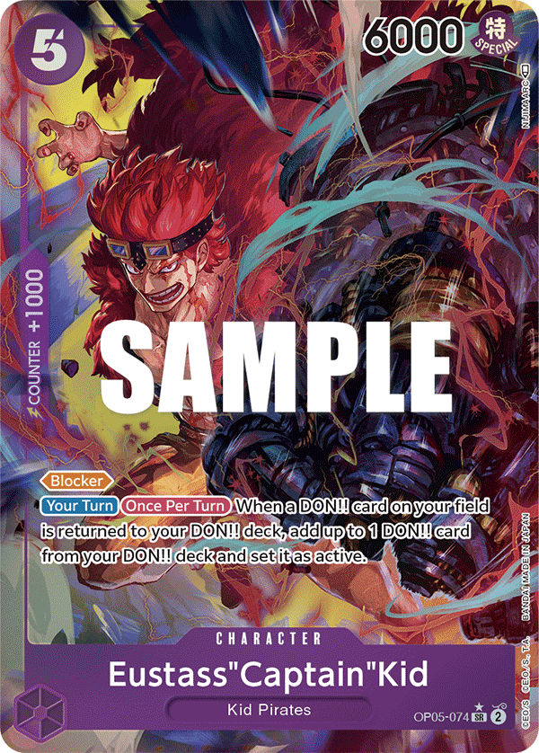 Eustass"Captain"Kid OP05-074 (Parallel)