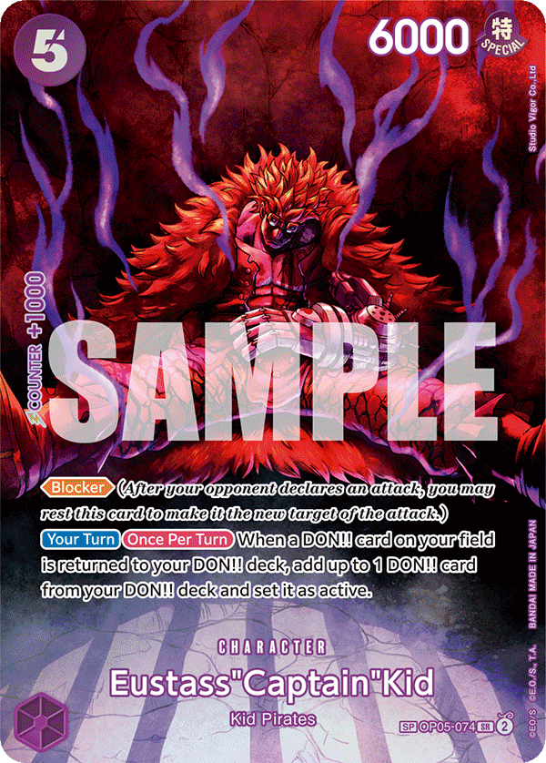 Eustass"Captain"Kid OP05-074 (SP)