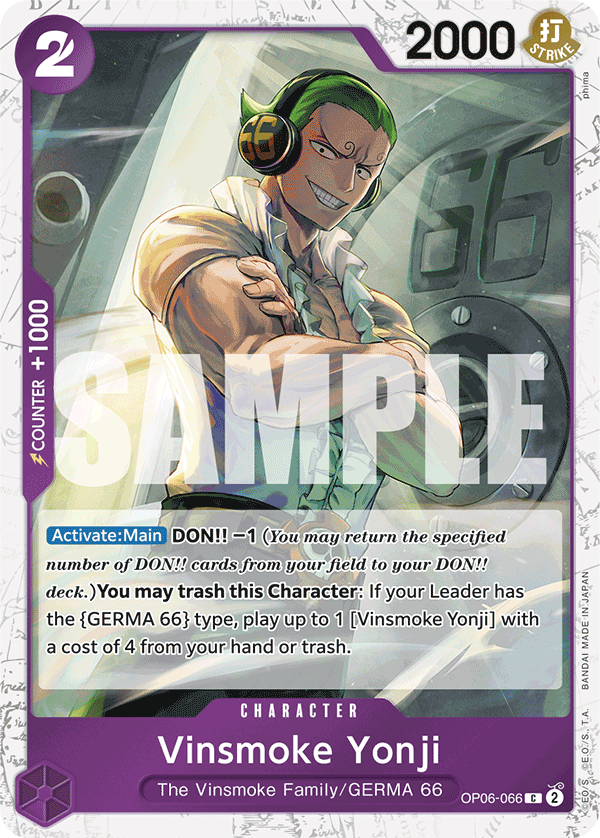 Vinsmoke Yonji OP06-066 (Parallel)