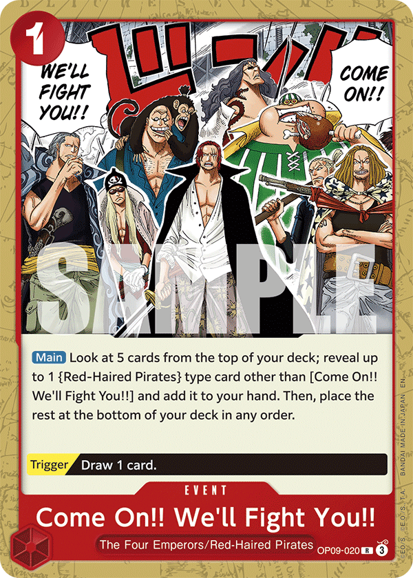 Come On!! We'll Fight You!! OP09-020 (Reprint)