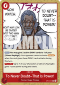 To Never Doubt--That Is Power! OP12-016