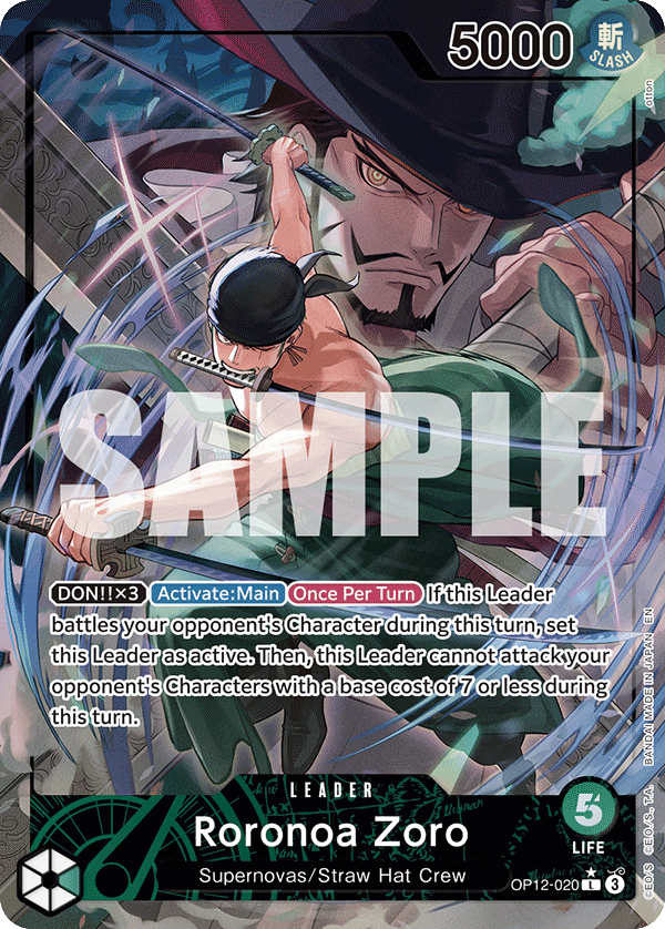 Roronoa Zoro OP12-020 (Parallel)