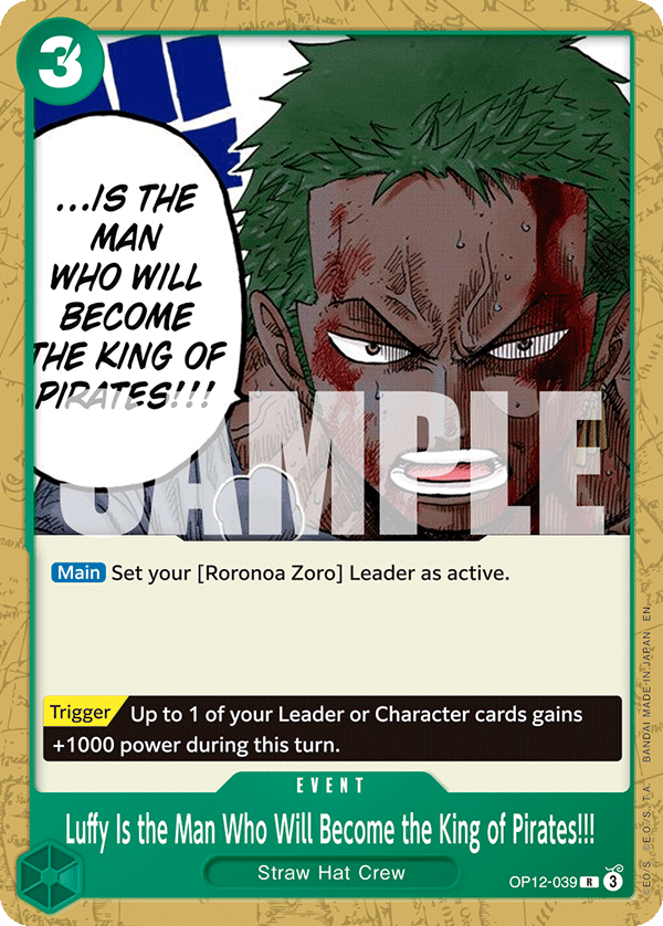 Luffy Is the Man Who Will Become the King of Pirates!!! OP12-039 (Parallel)