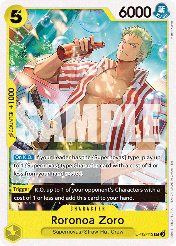 Roronoa Zoro OP12-113 (Reprint)