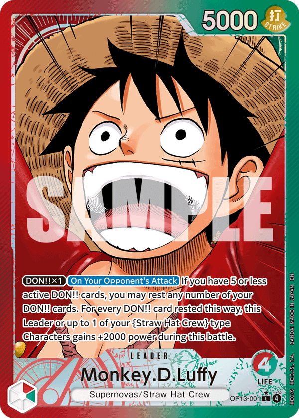 Monkey.D.Luffy OP13-001 (Parallel)