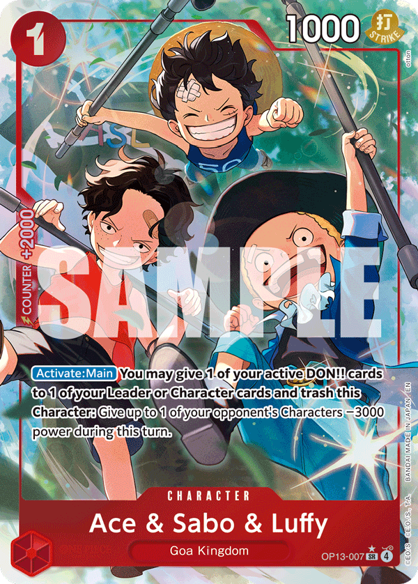 Ace & Sabo & Luffy OP13-007 (Parallel)