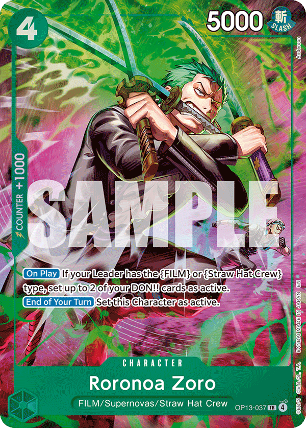 Roronoa Zoro OP13-037 (Parallel)