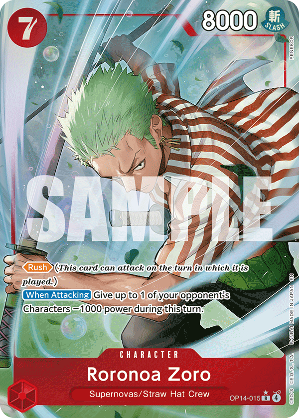 Roronoa Zoro - OP14-015 OP14-015 (Parallel)