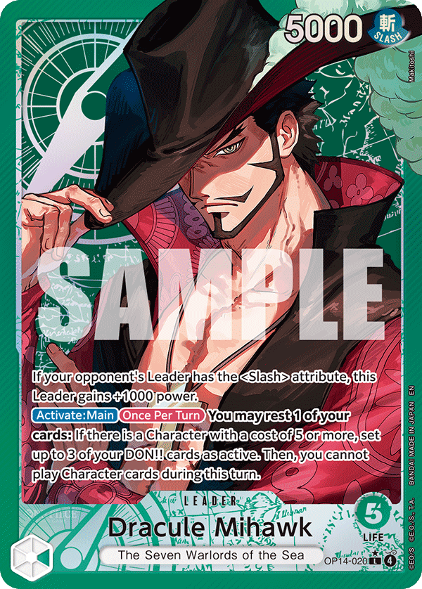 Dracule Mihawk - OP14-020 OP14-020 (Parallel)