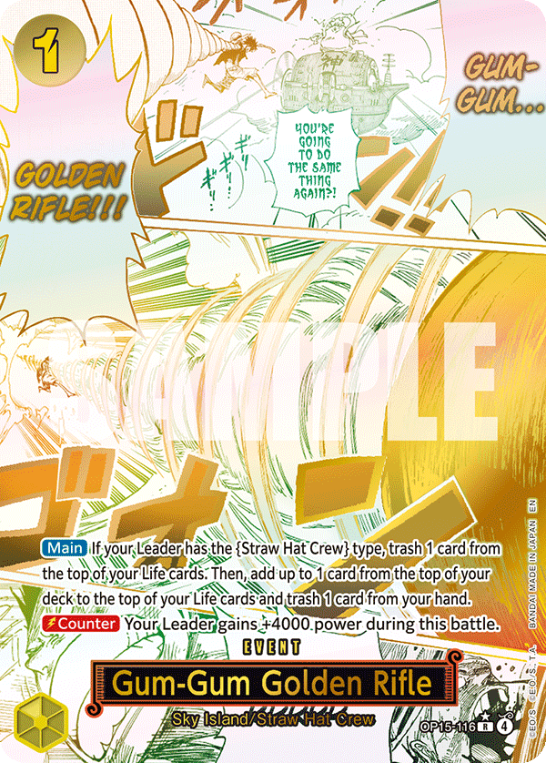 Gum-Gum Golden Rifle OP15-116 (Parallel)
