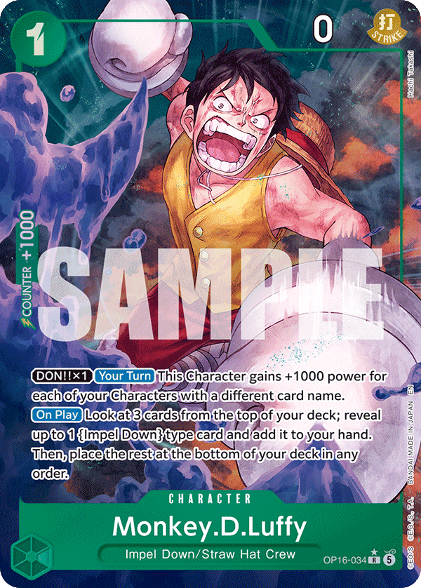 Monkey.D.Luffy OP16-034 (Parallel)