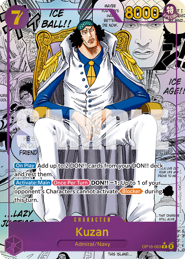 Kuzan OP16-063 (Manga)